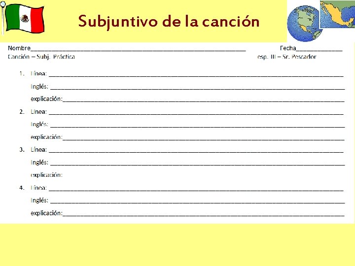 Subjuntivo de la canción 