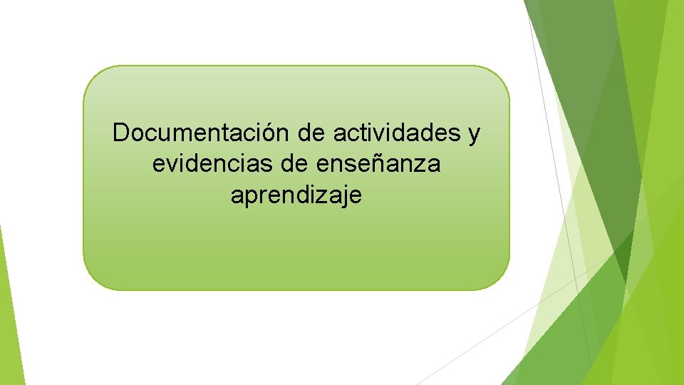 Documentación de actividades y evidencias de enseñanza aprendizaje 