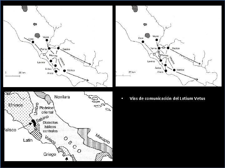  • Vias de comunicación del Latium Vetus 