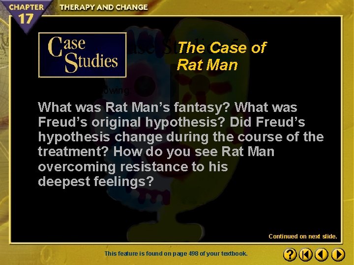 The Case Studies 5 of Rat Man Discuss the following: What was Rat Man’s