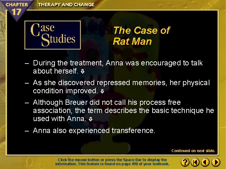 The Case Studies 7 of Rat Man – During the treatment, Anna was encouraged