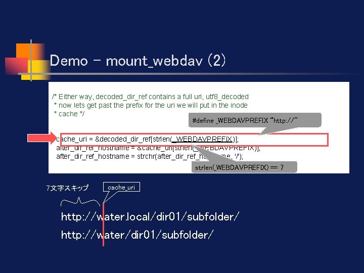 Demo - mount_webdav (2) /* Either way, decoded_dir_ref contains a full uri, utf 8_decoded