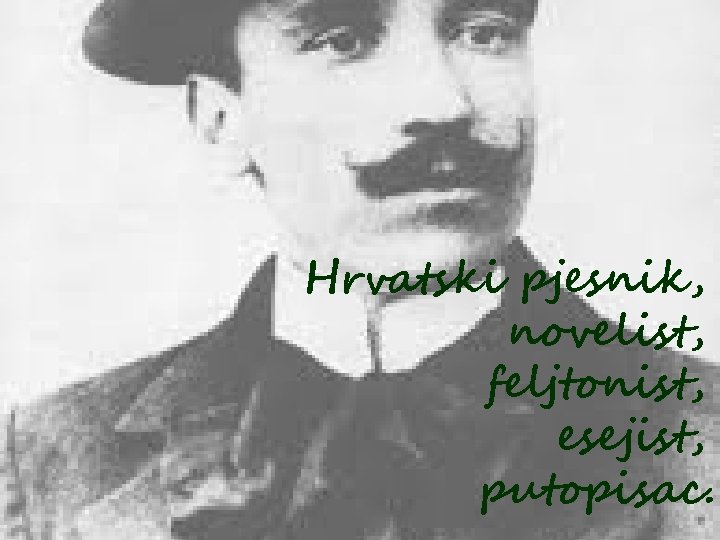 Hrvatski pjesnik, novelist, feljtonist, esejist, putopisac. 