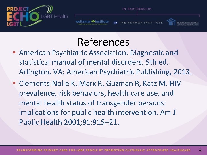 References § American Psychiatric Association. Diagnostic and statistical manual of mental disorders. 5 th