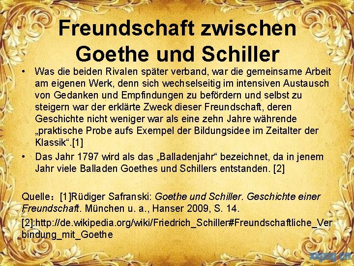 Freundschaft zwischen Goethe und Schiller • Was die beiden Rivalen später verband, war die