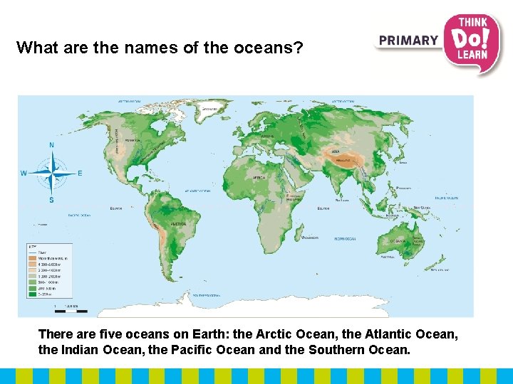 What are the names of the oceans? There are five oceans on Earth: the