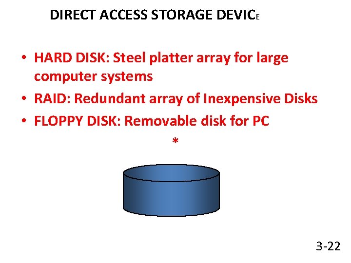 DIRECT ACCESS STORAGE DEVICE • HARD DISK: Steel platter array for large computer systems