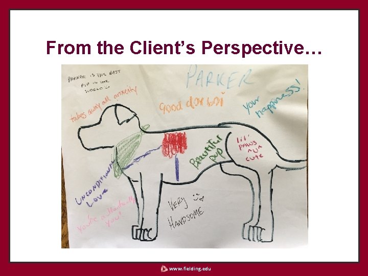 From the Client’s Perspective… www. fielding. edu 