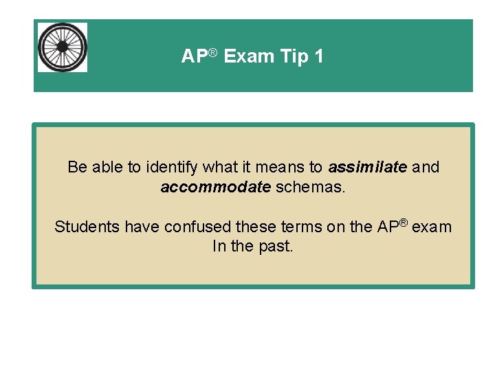 AP® Exam Tip 1 Be able to identify what it means to assimilate and