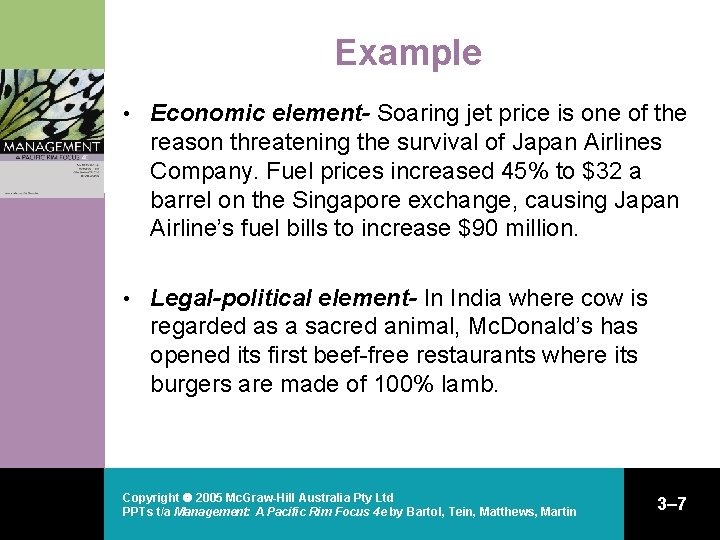 Example • Economic element- Soaring jet price is one of the reason threatening the Example • Economic element- Soaring jet price is one of the reason threatening the