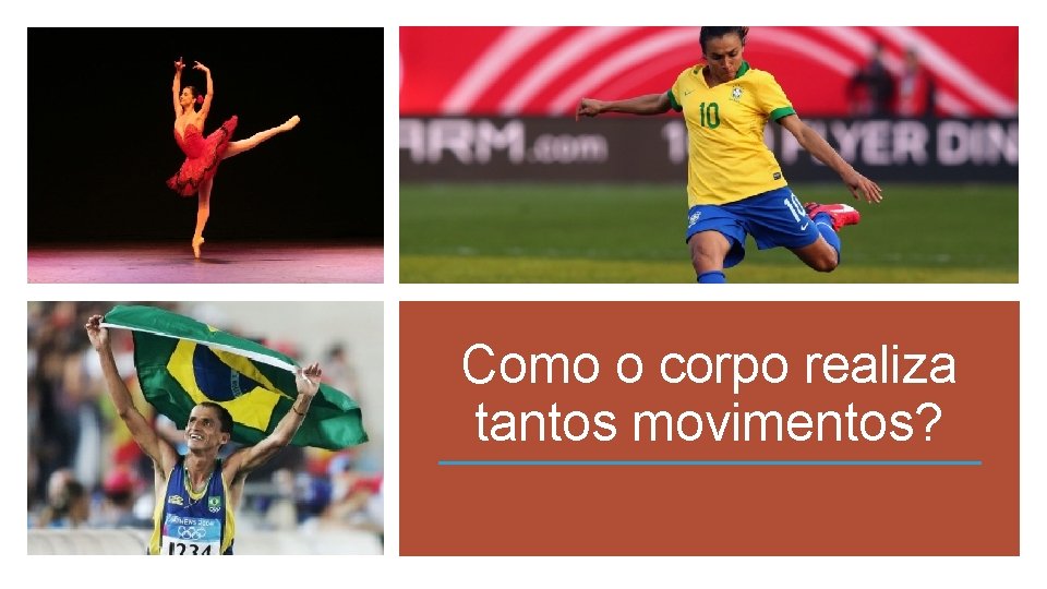 Como o corpo realiza tantos movimentos? Como o corpo realiza tantos movimentos?