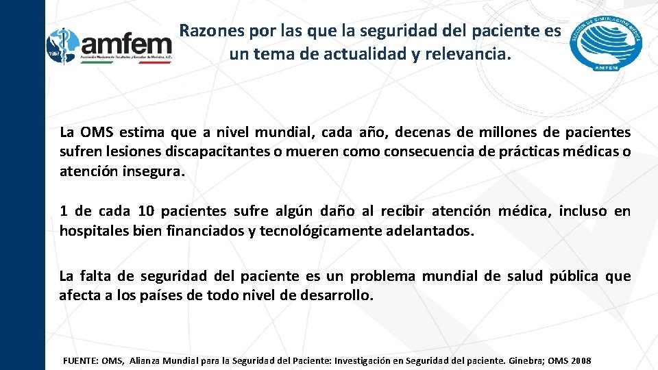 Razones por las que la seguridad del paciente es un tema de actualidad y