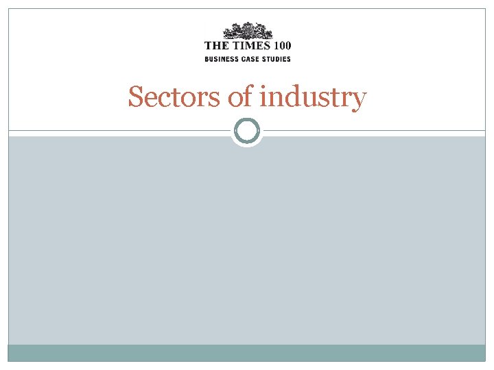 Sectors of industry 
