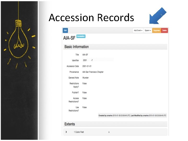 Accession Records 