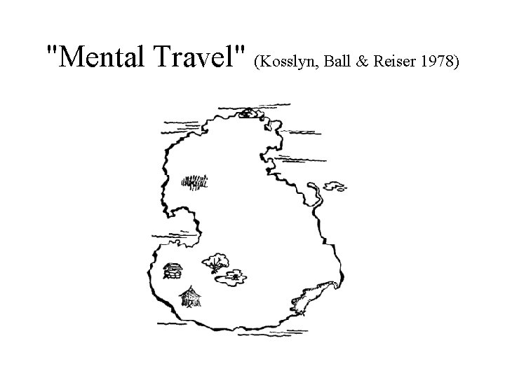"Mental Travel" (Kosslyn, Ball & Reiser 1978) 