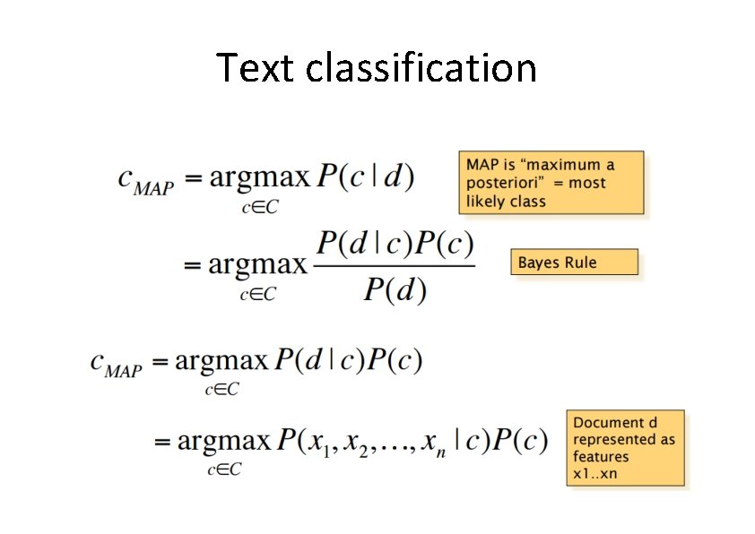 Text classification 