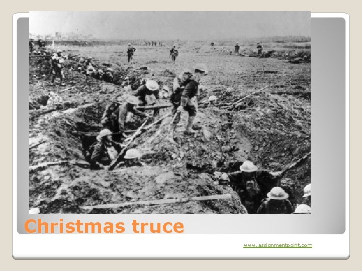 Christmas truce www. assignmentpoint. com 