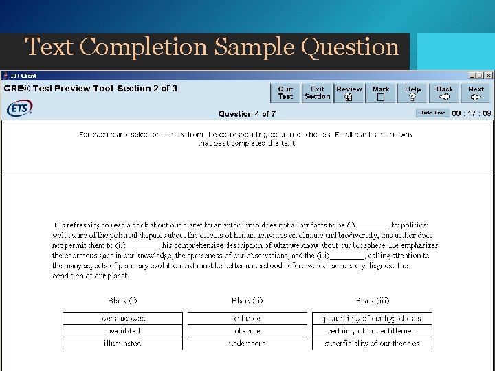 Text Completion Sample Question The narrative that vanquished peoples have created of their defeat Text Completion Sample Question The narrative that vanquished peoples have created of their defeat