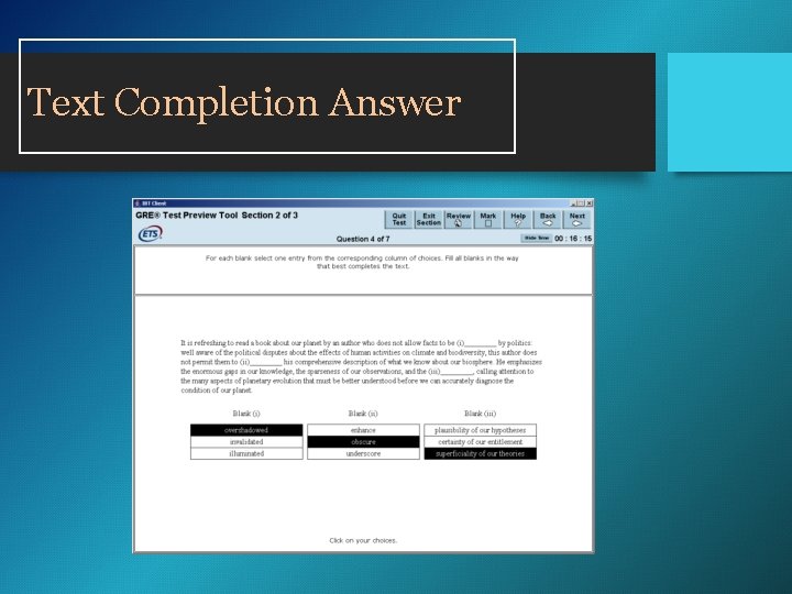 Text Completion Answer Text Completion Answer