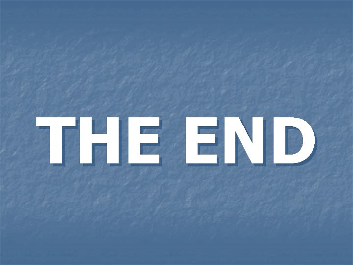 THE END 