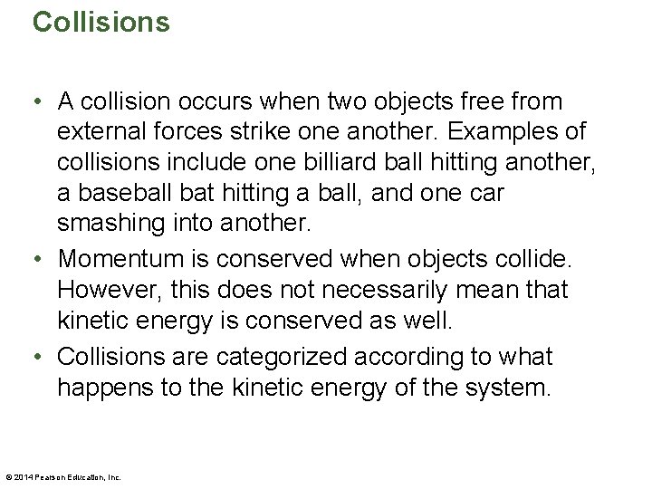 Chapter 7 Lecture Pearson Physics Linear Momentum and