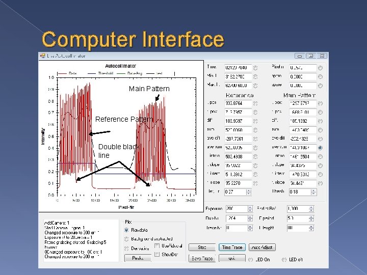 Computer Interface Main Pattern Reference Pattern Double black line 