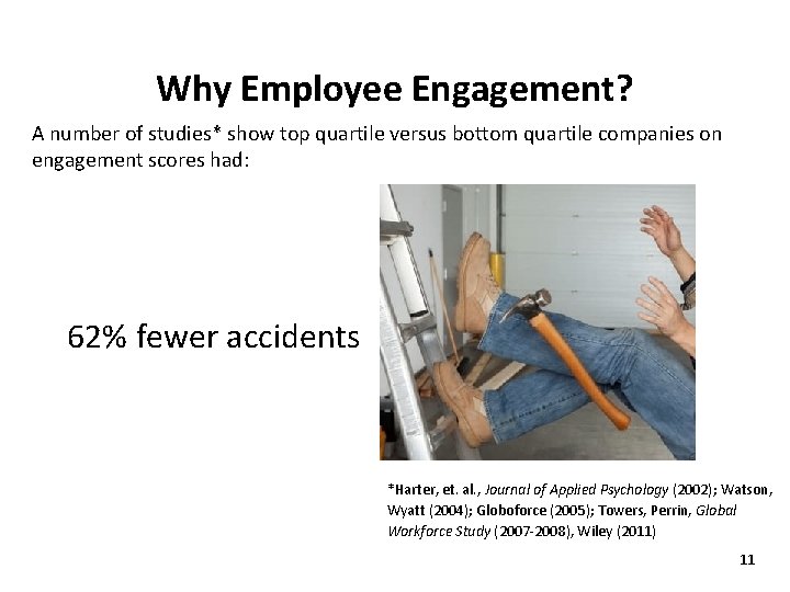 Human Capital Metric Why Employee Engagement? A number of studies* show top quartile versus
