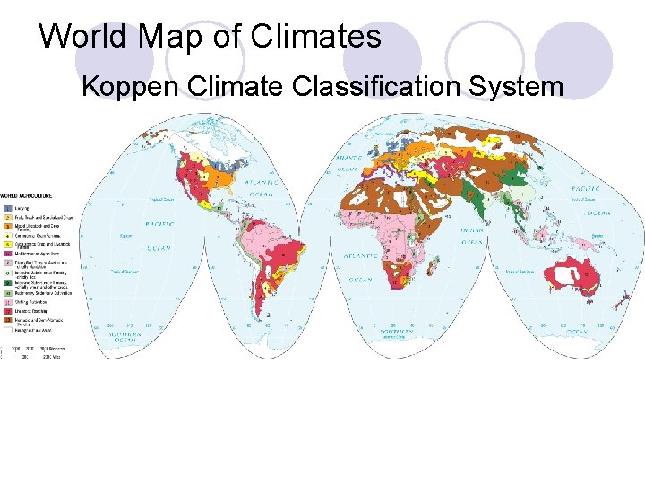 World Map of Climates Koppen Climate Classification System 