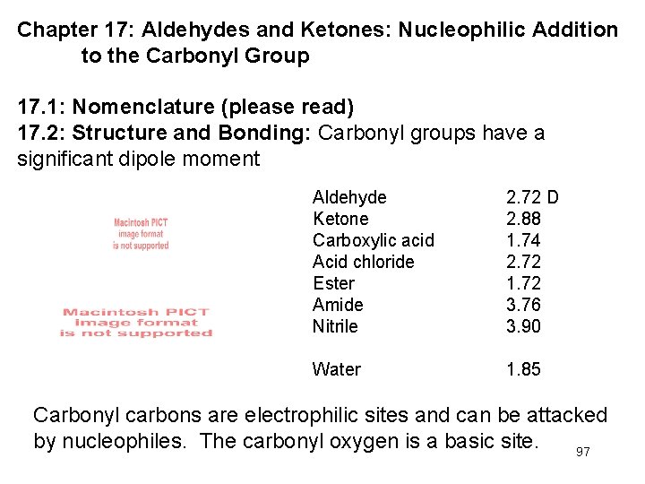 Chapter 17: Aldehydes and Ketones: Nucleophilic Addition to the Carbonyl Group 17. 1: Nomenclature
