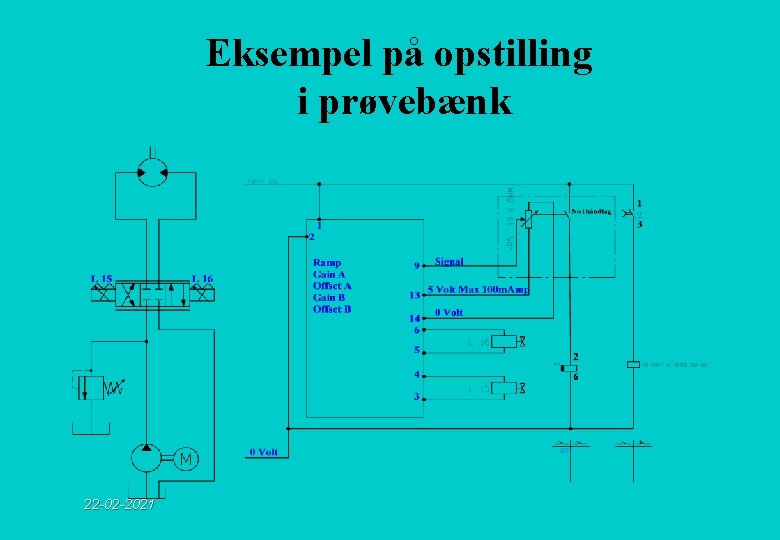 Eksempel på opstilling i prøvebænk 22 -02 -2021 