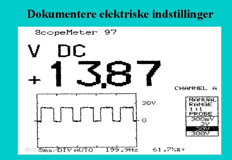 Dokumentere elektriske indstillinger 22 -02 -2021 