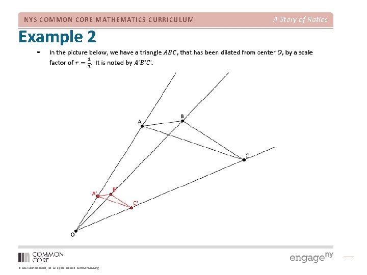 NYS COMMON CORE MATHEMATICS CURRICULUM Example 2 © 2012 Common Core, Inc. All rights