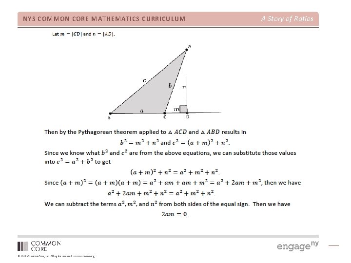 NYS COMMON CORE MATHEMATICS CURRICULUM © 2012 Common Core, Inc. All rights reserved. commoncore.