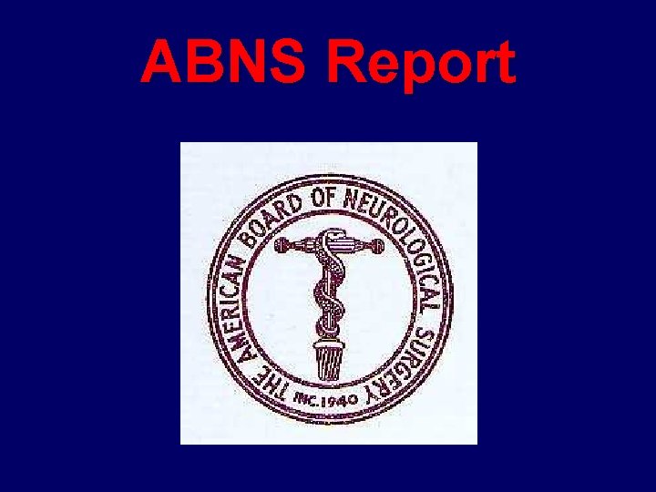 ABNS Report 
