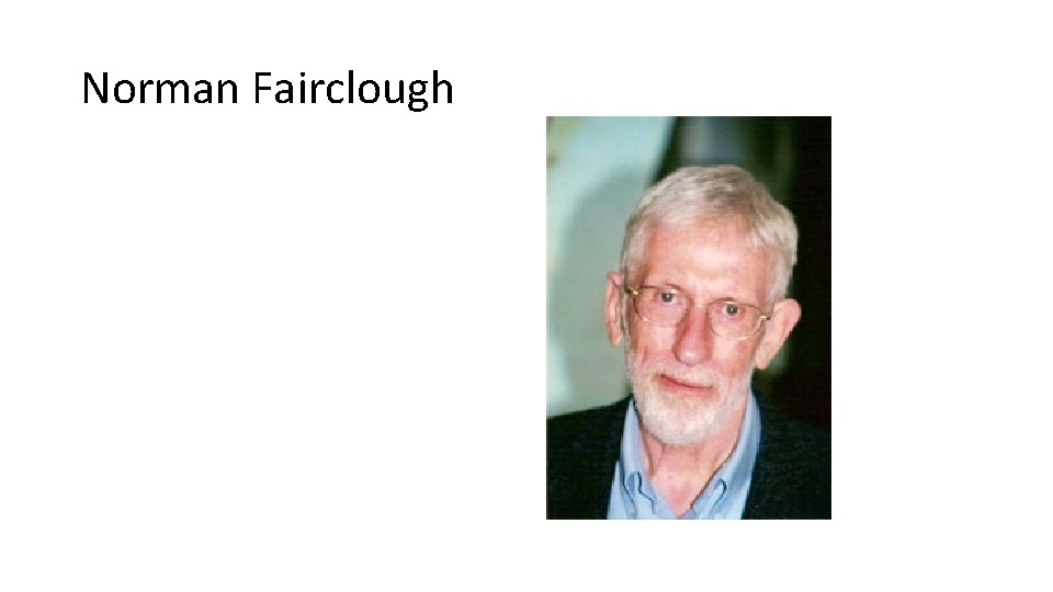 Norman Fairclough 