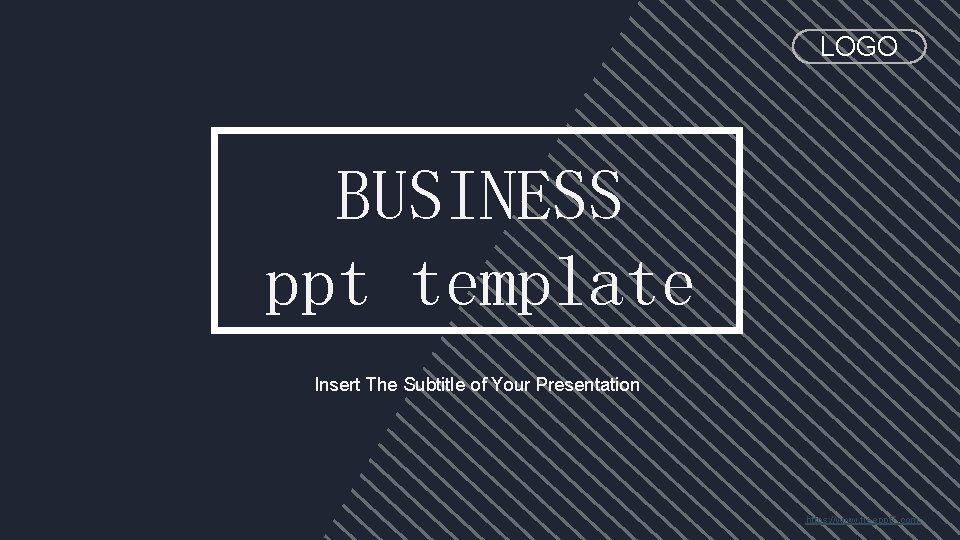 LOGO BUSINESS ppt template Insert The Subtitle of Your Presentation https: //www. freeppt 7.
