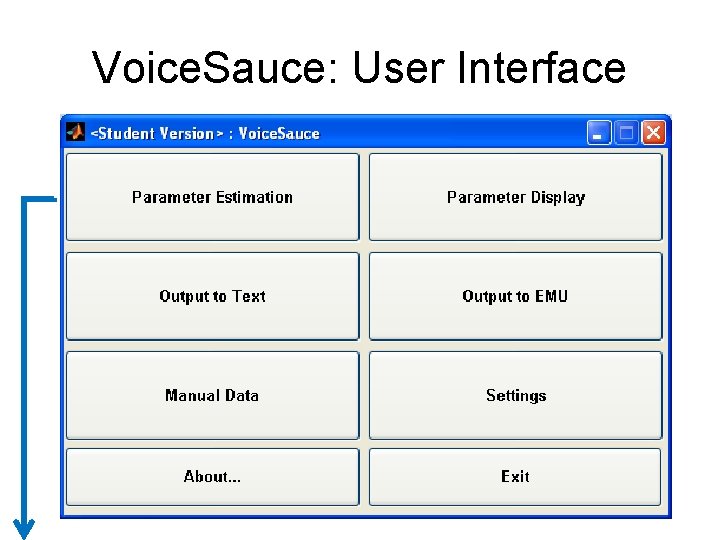 Voice. Sauce: User Interface 