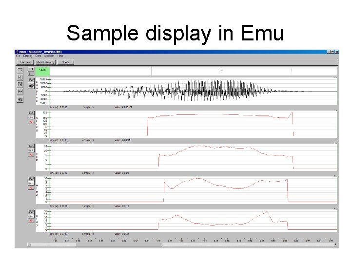 Sample display in Emu 