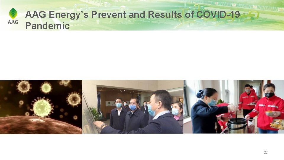 AAG Energy’s Prevent and Results of COVID-19 Pandemic 22 