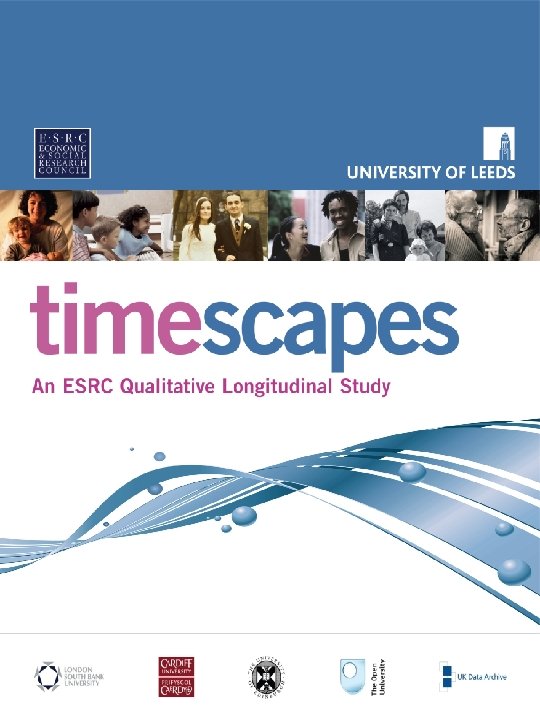 Secondary Analysis and Timescapes The plan for the