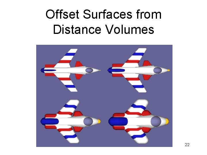 Offset Surfaces from Distance Volumes 22 