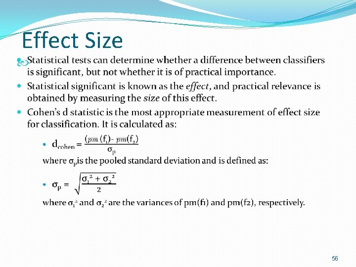 Effect Size 56 Effect Size 56