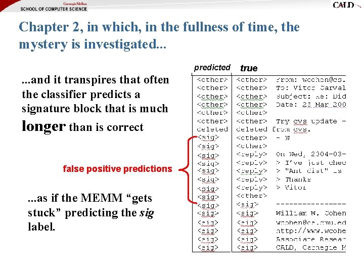 Chapter 2, in which, in the fullness of time, the mystery is investigated. .