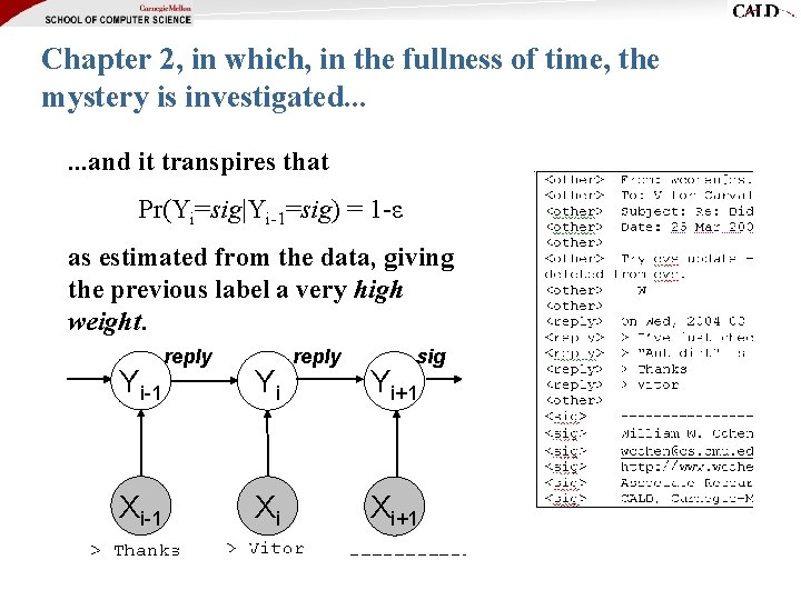 Chapter 2, in which, in the fullness of time, the mystery is investigated. .