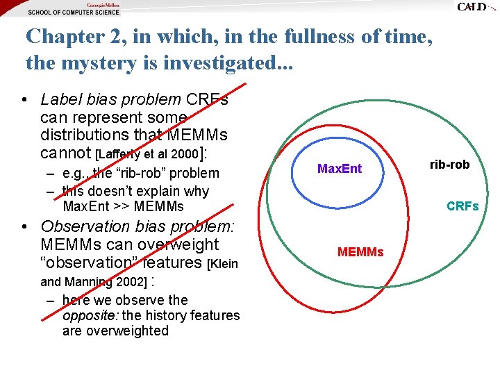 Chapter 2, in which, in the fullness of time, the mystery is investigated. .