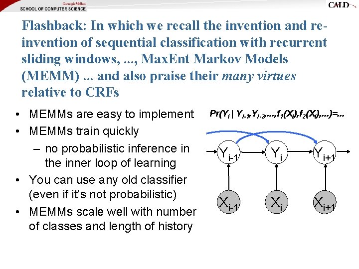 Flashback: In which we recall the invention and reinvention of sequential classification with recurrent