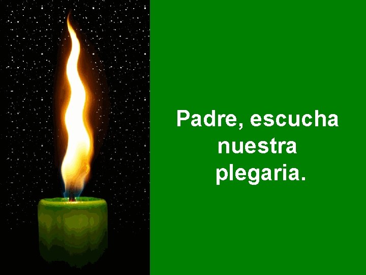 Padre, escucha nuestra plegaria. 