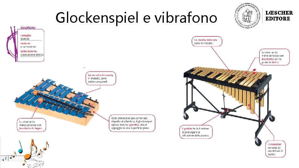 Glockenspiel e vibrafono 