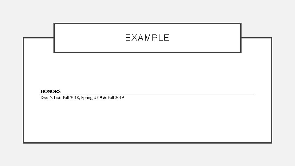 EXAMPLE EXAMPLE