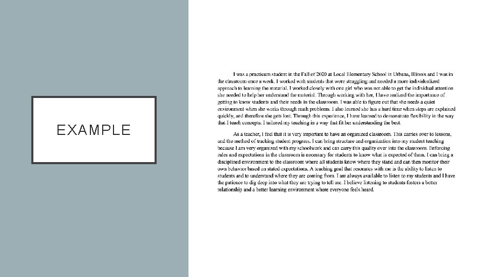 EXAMPLE EXAMPLE
